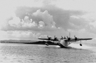 shorts sunderland landing on lough erne in 1943